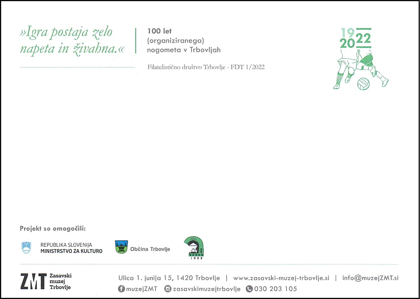 100 LET ORGANIZIRANEGA NOGOMETA 1922 - 2022
